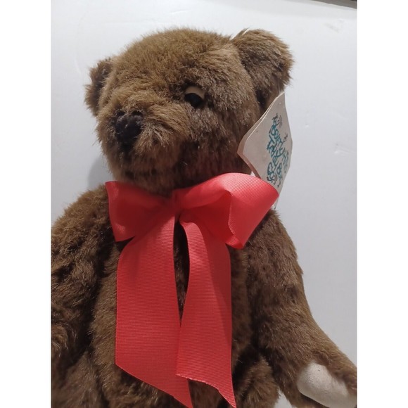 20" VINTAGE BEVERLY HILLS TEDDY BEAR CO BROWN STUFFED Jointed ANIMAL PLUSH TOY - Picture 12 of 15
